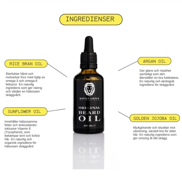 Brothers of Sweden Original Beard Oil 50ml - Image 2