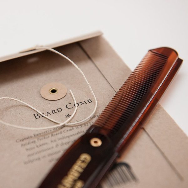 Captain Fawcett Folding Pocket Beard Comb - Image 3